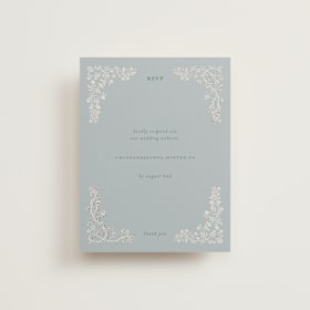 Foil-Pressed RSVP Online Enclosure Cards
