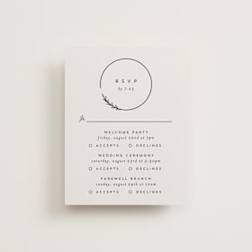 Multi-Event RSVP Cards