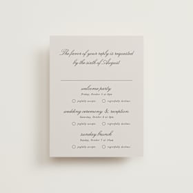 Multi-Event RSVP Cards