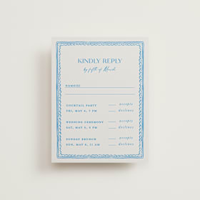 Multi-Event RSVP Cards