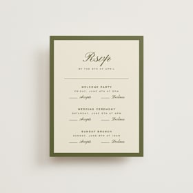 Multi-Event RSVP Cards