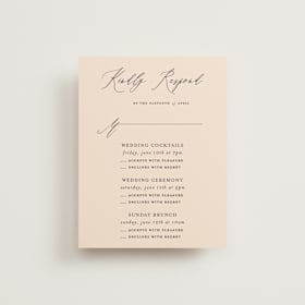 Multi-Event RSVP Cards
