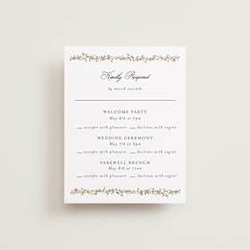 Multi-Event RSVP Cards