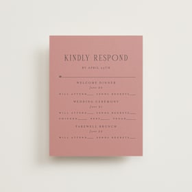 Multi-Event RSVP Cards