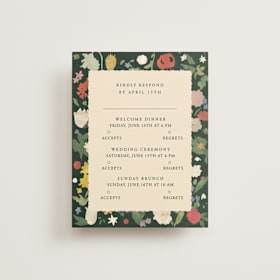 Multi-Event RSVP Cards