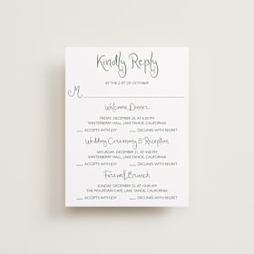 Multi-Event RSVP Cards