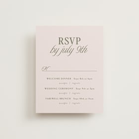 Multi-Event RSVP Cards