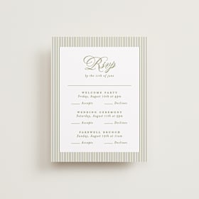 Multi-Event RSVP Cards