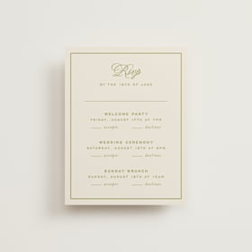 Multi-Event RSVP Cards