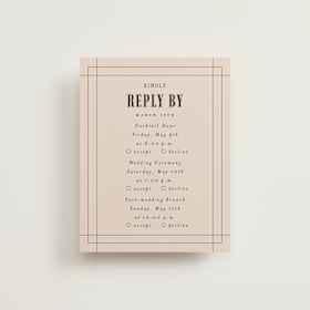 Multi-Event RSVP Cards