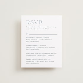 Multi-Event RSVP Cards