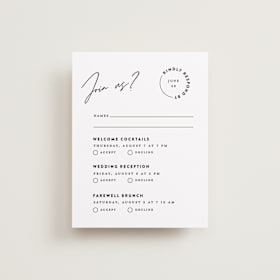 Multi-Event RSVP Cards
