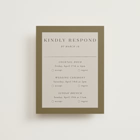 Multi-Event RSVP Cards