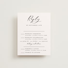 Multi-Event RSVP Cards