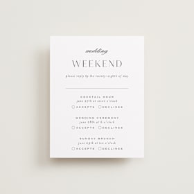 Multi-Event RSVP Cards