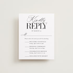 Multi-Event RSVP Cards