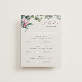 Multi-Event RSVP Cards
