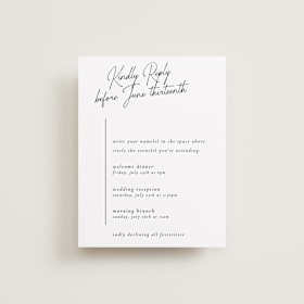 Multi-Event RSVP Cards