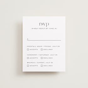 Multi-Event RSVP Cards