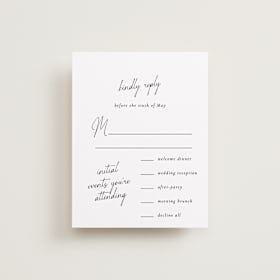 Multi-Event RSVP Cards