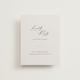 RSVP Online Enclosure Cards