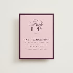 RSVP Online Enclosure Cards