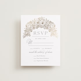 Foil-Pressed RSVP Cards