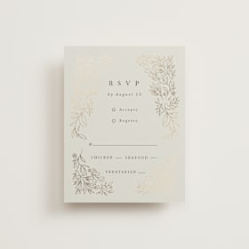 Foil-Pressed RSVP Cards