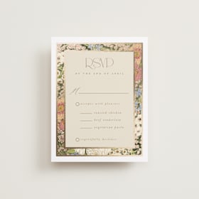 Foil-Pressed RSVP Cards