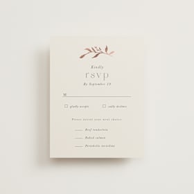Foil-Pressed RSVP Cards