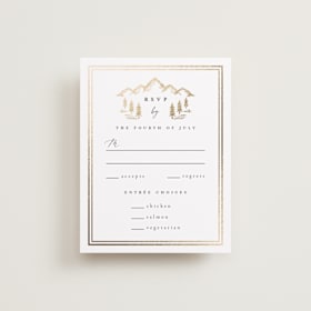 Foil-Pressed RSVP Cards
