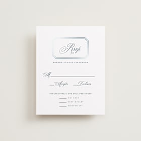 Foil-Pressed RSVP Cards