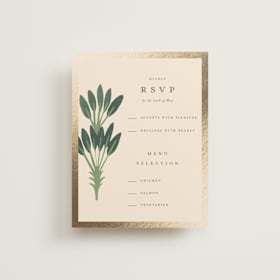 Foil-Pressed RSVP Cards