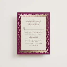 Foil-Pressed RSVP Cards