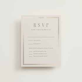 Foil-Pressed RSVP Cards