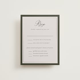 Foil-Pressed RSVP Cards