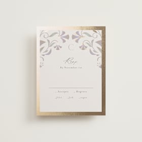 Foil-Pressed RSVP Cards