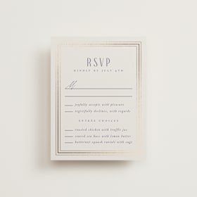 Foil-Pressed RSVP Cards