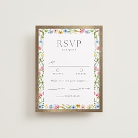 Foil-Pressed RSVP Cards