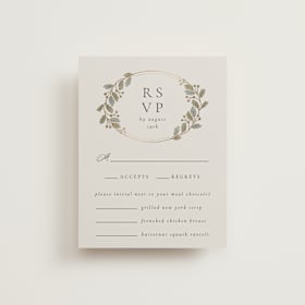Foil-Pressed RSVP Cards