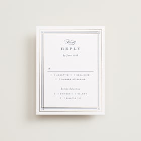 Foil-Pressed RSVP Cards