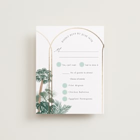 Foil-Pressed RSVP Cards