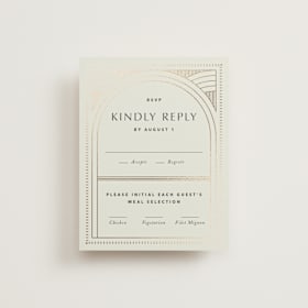 Foil-Pressed RSVP Cards