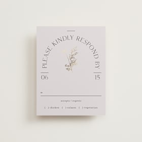 Foil-Pressed RSVP Cards