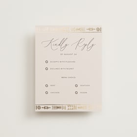 Foil-Pressed RSVP Cards
