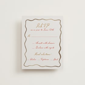 Foil-Pressed RSVP Cards