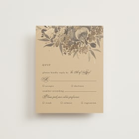 Foil-Pressed RSVP Cards