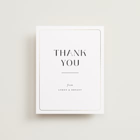 Foil-Pressed Wedding Thank You Cards
