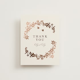 Foil-Pressed Wedding Thank You Cards