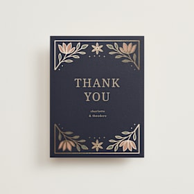 Foil-Pressed Wedding Thank You Cards